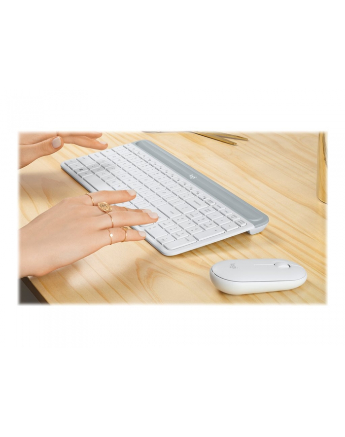 logitech Klawiatura i mysz  MK470 Wireless Offwhite      920-009205 główny