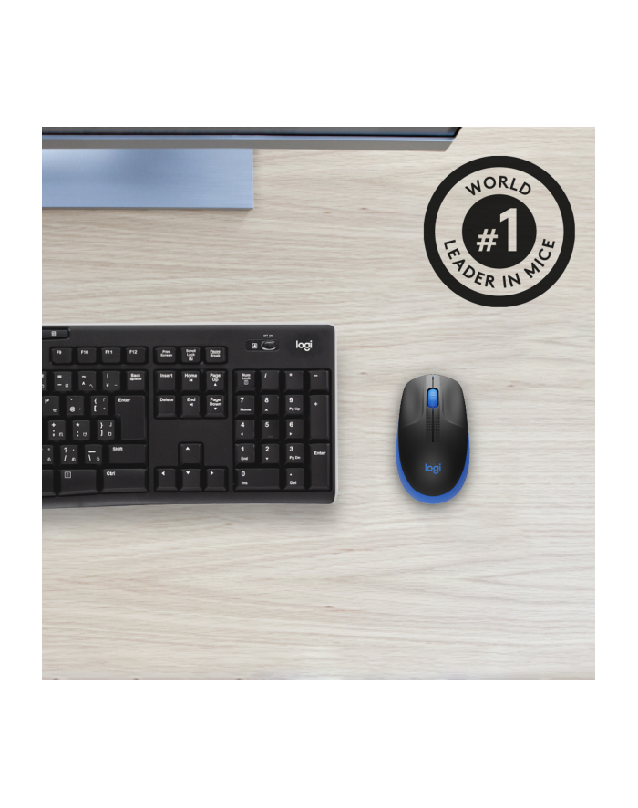 logitech Mysz bezprzewodowa M190 Blue    910-005907 główny