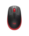 logitech Mysz bezprzewodowa M190  Red     910-005908 - nr 43