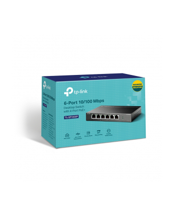 tp-link Przełącznik SF1006P 6xFE (4xPoE+) nr 1