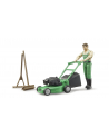 bruder Figurka ogrodnika z kosiarką akcesoriami - nr 3