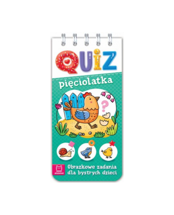 aksjomat Książka Quiz pięciolatka. Obrazkowe zadania dla bystrych dzieci