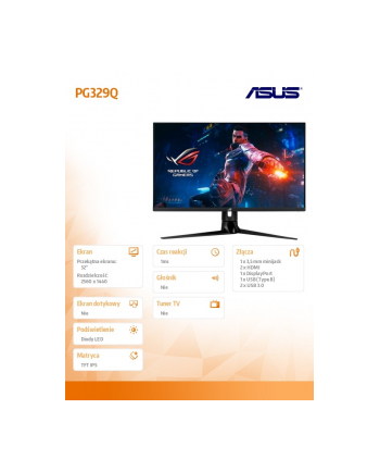 asus Monitor ROG Swift 32 cale PG329Q