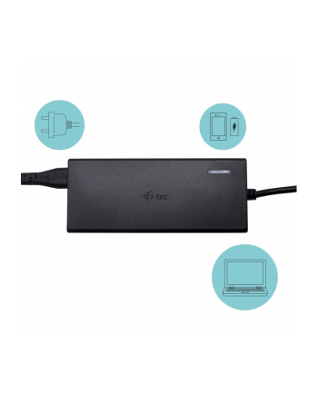 i-tec Uniwersalny zasilacz sieciowy USB-C PD 3.0 + 1x USB-A, 77 W