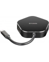D-LINK USB-C 4-port USB 3.0 hub with HDMI and USB-C charging port - nr 32