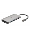D-LINK USB-C 8-port USB 3.0 hub with HDMI and Ethernet and SD ' microSD card reader and USB-C charging port - nr 24