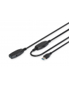 DIGITUS Extension Cable USB 3.0 SuperSpeed Type USB A/A M/F active black 10m - nr 16