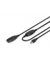DIGITUS Extension Cable USB 3.0 SuperSpeed Type USB A/A M/F active black 10m - nr 20