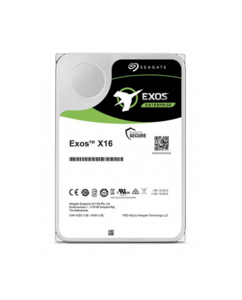 SEAGATE EXOS X16 12TB SATA 7200rpm 256MB cache 3.5inch SED 512e/4Kn FastFormat Helium SuperParity Low Halogen BLK