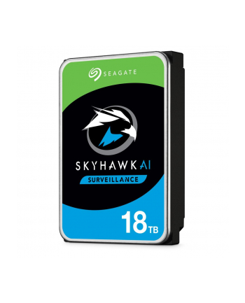 SEAGATE Surveillance AI Skyhawk 18TB HDD SATA 6Gb/s 256MB cache 8.9cm 3.5inch CMR Helium BLK nr 1