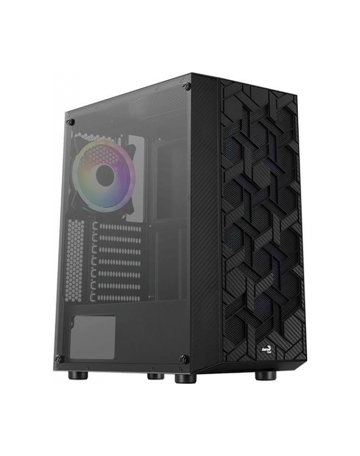 AEROCOOL PGS HIVE-G-BK-v1 ARGB Black Mid Tower PC case główny