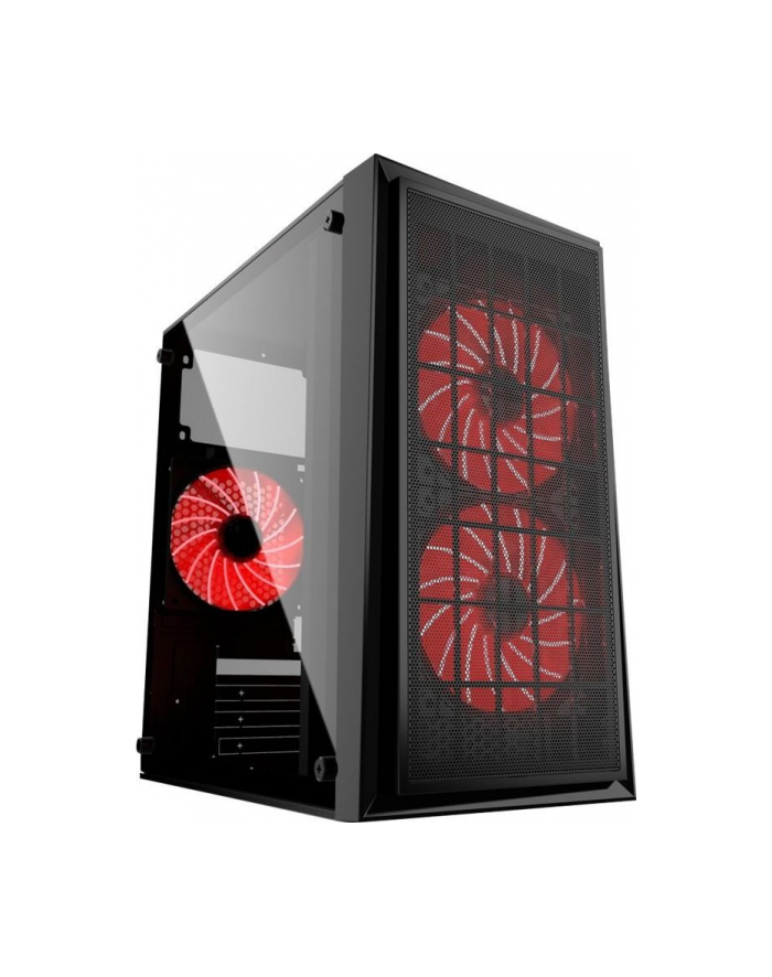 GEMBIRD CCC-FORNAX-950R Gaming design PC case 3 x 12 cm fans red główny