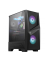 MSI MAG FORGE 100R Mid Tower PC case Black 2xARGB Front Fan 1xRear Fan - nr 1