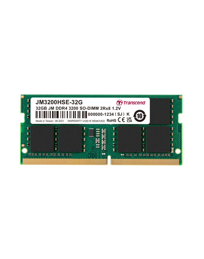 TRANSCEND 32GB JM DDR4 3200Mhz SO-DIMM 2Rx8 2Gx8 CL22 1.2V główny