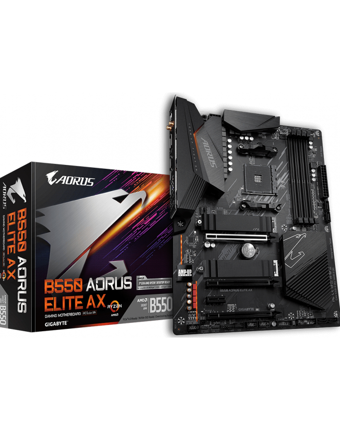 GIGABYTE B550 AORUS ELITE AX AM4 DDR4 2xM.2 4xSATA HDMI ATX MB główny