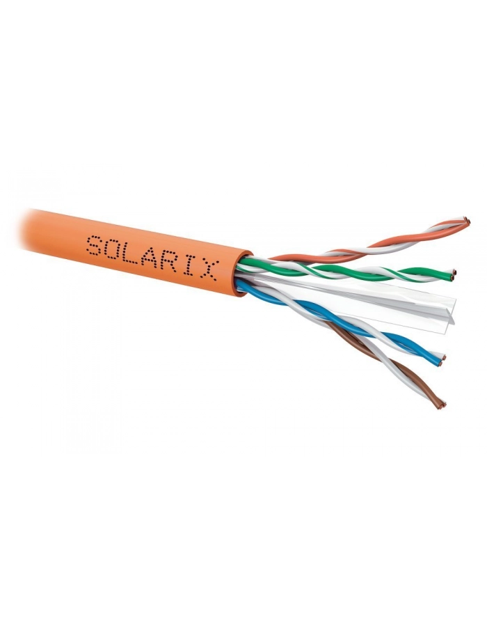 SOLARIX SXKD-6-UTP-LSOHFR-B2ca CAT6 UTP LSOH LSOHFR B2ca s1a d1 a1 500m reel orange główny