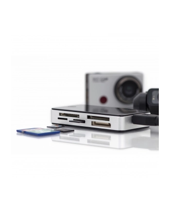 DIGITUS Czytnik kart USB 3.0 Obsługuje karty MS/SD/SDHC/MiniSD/M2/CF/MD/SDXC Kabel połączeniowy USB A o długości 1 m nr 1