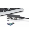 DIGITUS Czytnik kart USB 3.0 Obsługuje karty MS/SD/SDHC/MiniSD/M2/CF/MD/SDXC Kabel połączeniowy USB A o długości 1 m - nr 51
