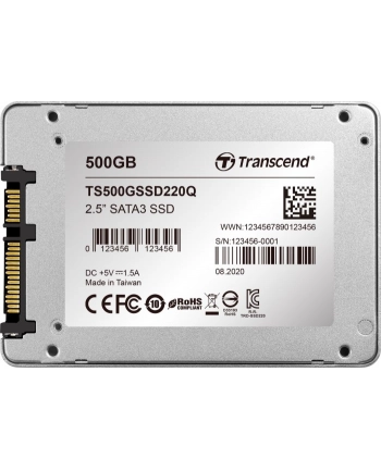 TRANSCEND SSD220Q 500GB SATA3 2.5inch SSD QLC nr 2