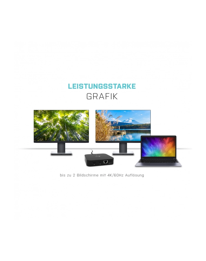 I-TEC USB-C Dual Display MST DS 2x DP 1x GLAN 3x USB 3.1 2x USB 2.0 1x USB-C-DatA 1x Audio/Mic Jack 1x 100W USB-C PD + Charger 112W główny