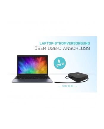 I-TEC USB-C Dual Display MST DS 2x DP 1x GLAN 3x USB 3.1 2x USB 2.0 1x USB-C-DatA 1x Audio/Mic Jack 1x 100W USB-C PD + Charger 112W