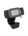 MANHATTAN 1080p USB Webcam Two Megapixels 1080p Full HD USB-A Plug Integrated Microphone Adjustable Clip Base 30fps Black - nr 10