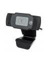 MANHATTAN 1080p USB Webcam Two Megapixels 1080p Full HD USB-A Plug Integrated Microphone Adjustable Clip Base 30fps Black - nr 1