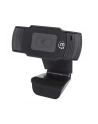 MANHATTAN 1080p USB Webcam Two Megapixels 1080p Full HD USB-A Plug Integrated Microphone Adjustable Clip Base 30fps Black - nr 27