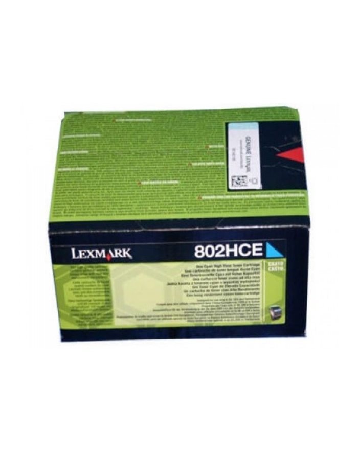 LEXMARK 80C2HCE Toner Lexmark cyan korporacyjny 3000 str. CX410 / CX510 główny