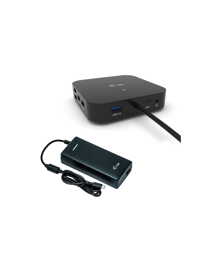 I-TEC USB-C Dual Display MST DS 2x DP 1x GLAN 3x USB 3.1 2x USB 2.0 1x USB-C-DatA 1x Audio/Mic Jack 1x 100W USB-C PD + Charger 112W główny