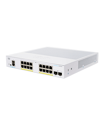 CISCO CBS350 MANAGED 16-PORT GE POE 2X1G SFP