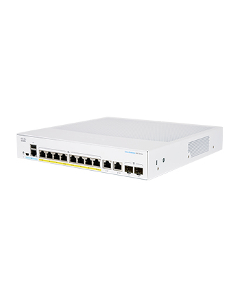 CISCO CBS350 MANAGED 8-PORT GE POE EXT PS 2X1G COMBO