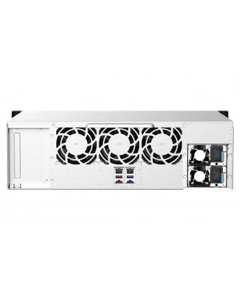 qnap systems QNAP 16-bay Rackmount NAS AMD Ryzen V1000 series V1500B 4C/8T 2.2GHz 16GB DDR4 RAM 2x2.5GbE LAN optional 10GbE ' M.2 NVMe/SATA nr 2