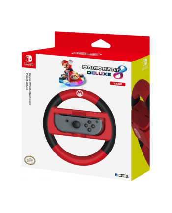 HORI Mario Kart 8 Deluxe Joy-Con steering wheel Mario, bracket (red / black)