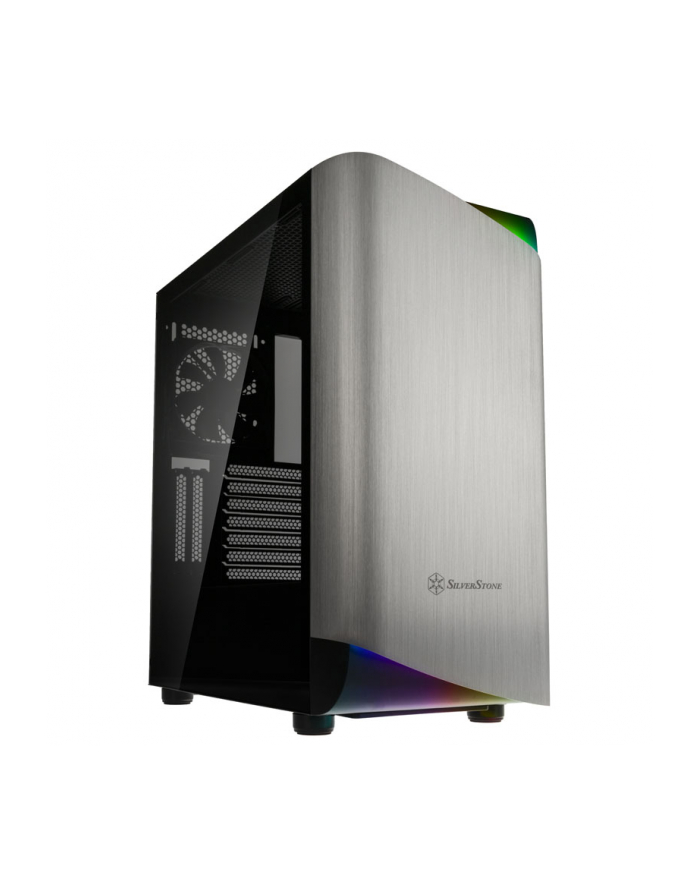 silverstone technology Silverstone SETA A1, tower case (black / silver, side panel made of tempered glass) główny