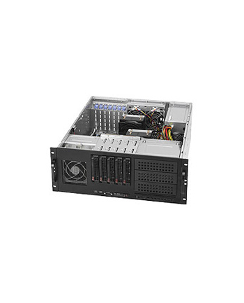 super micro computer SUPERMICRO Chassis Black 4U 5x3.5inch SAS3 Hotswap HDD w/ PSU 668W PWS