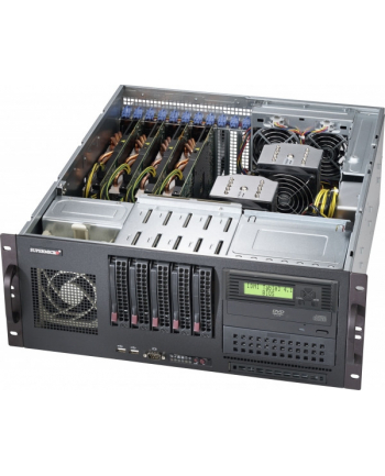 super micro computer SUPERMICRO Chassis Black 4U 5x3.5inch Hotswap HDD w/ Redundant PSU 600W