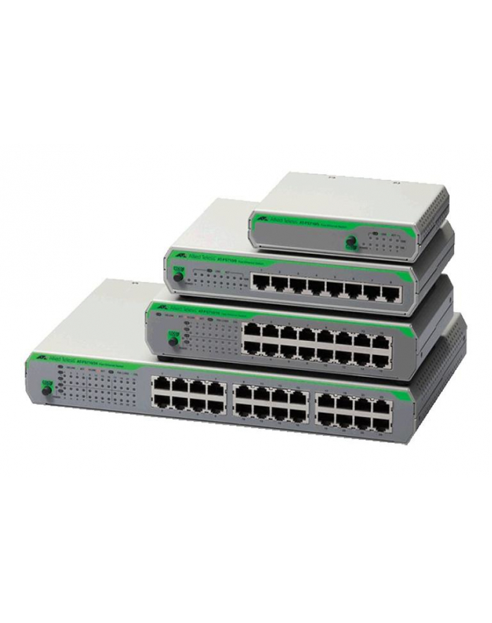 allied telesis ALLIED 8-port 10/100TX unmanaged switch with internal PSU EU Power Cord główny