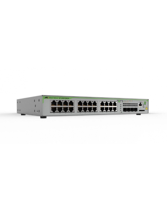 allied telesis ALLIED 16x 10/100/1000T POE+ ports 2x combo ports 247W POE capacity Fixed one AC power supply EU Power Cord główny