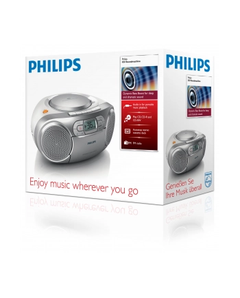 Philips AZ127 / 12 Radio CD FM silver nr 1