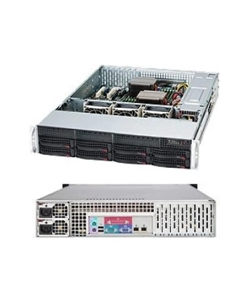 super micro computer SUPERMICRO Chassis Black 2U SC825TQC SAS3 LP w/ Redundant PSU 800W PWS nr 1
