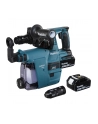 Makita cordless combi hammer DHR243RTJW, 18Volt, rotary hammer (blue / black, MAKPAC size 4, 2x Li-Ion batteries 5.0 Ah, dust extraction DX07) - nr 1