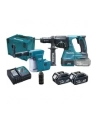 Makita cordless combi hammer DHR243RTJW, 18Volt, rotary hammer (blue / black, MAKPAC size 4, 2x Li-Ion batteries 5.0 Ah, dust extraction DX07) - nr 6