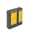 DeLOCK cable tester RJ45 / RJ12 + port finder (black) - nr 15