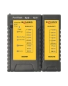 DeLOCK cable tester RJ45 / RJ12 + port finder (black) - nr 21