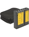 DeLOCK cable tester RJ45 / RJ12 + port finder (black) - nr 22