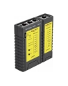 DeLOCK cable tester RJ45 / RJ12 + port finder (black) - nr 23