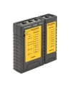 DeLOCK cable tester RJ45 / RJ12 + port finder (black) - nr 27