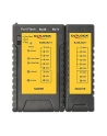 DeLOCK cable tester RJ45 / RJ12 + port finder (black) - nr 9