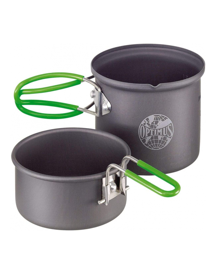 Optimus Terra Solo cook set 0.6 L, pot set (grey / green, 2-part) główny